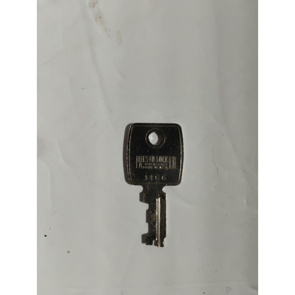 Vintage Presto Lock Co Key # 1466 Trunk Luggage Suitcase Train Guitar Case Chest
